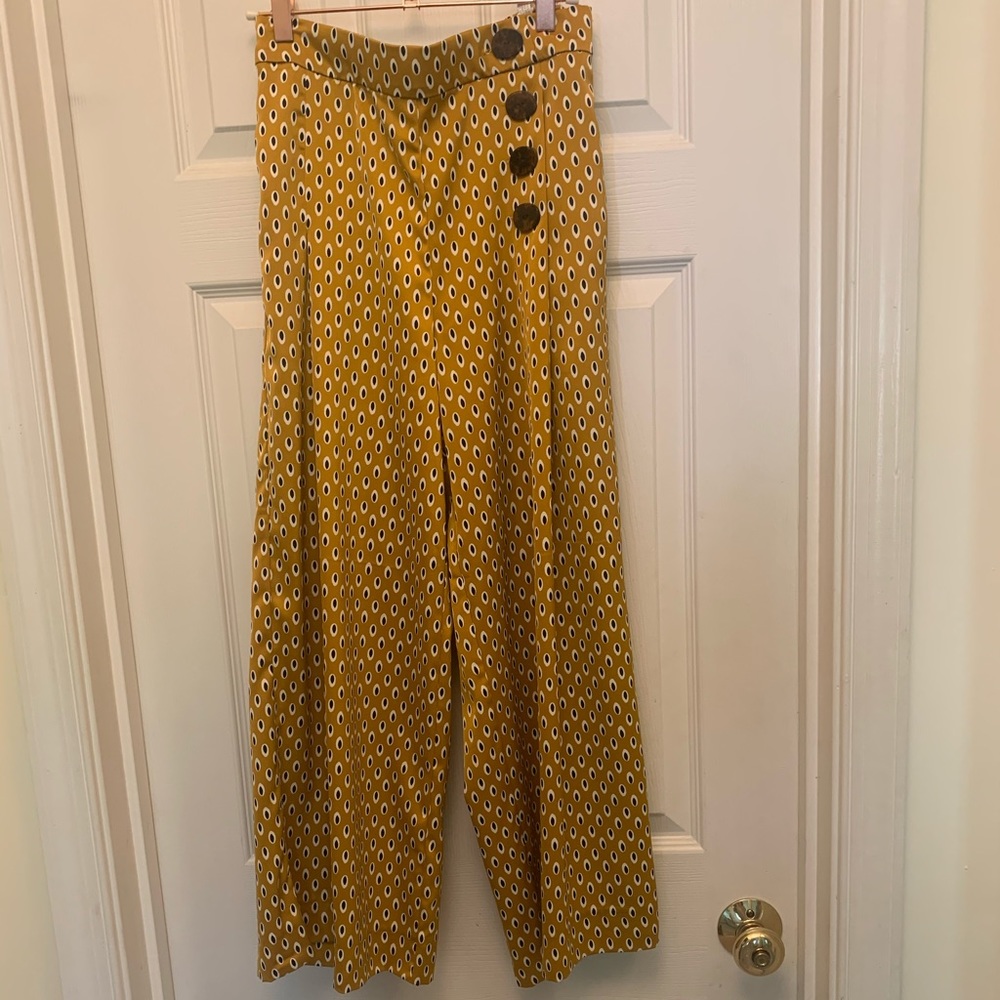 Wideleg satin Zara pants